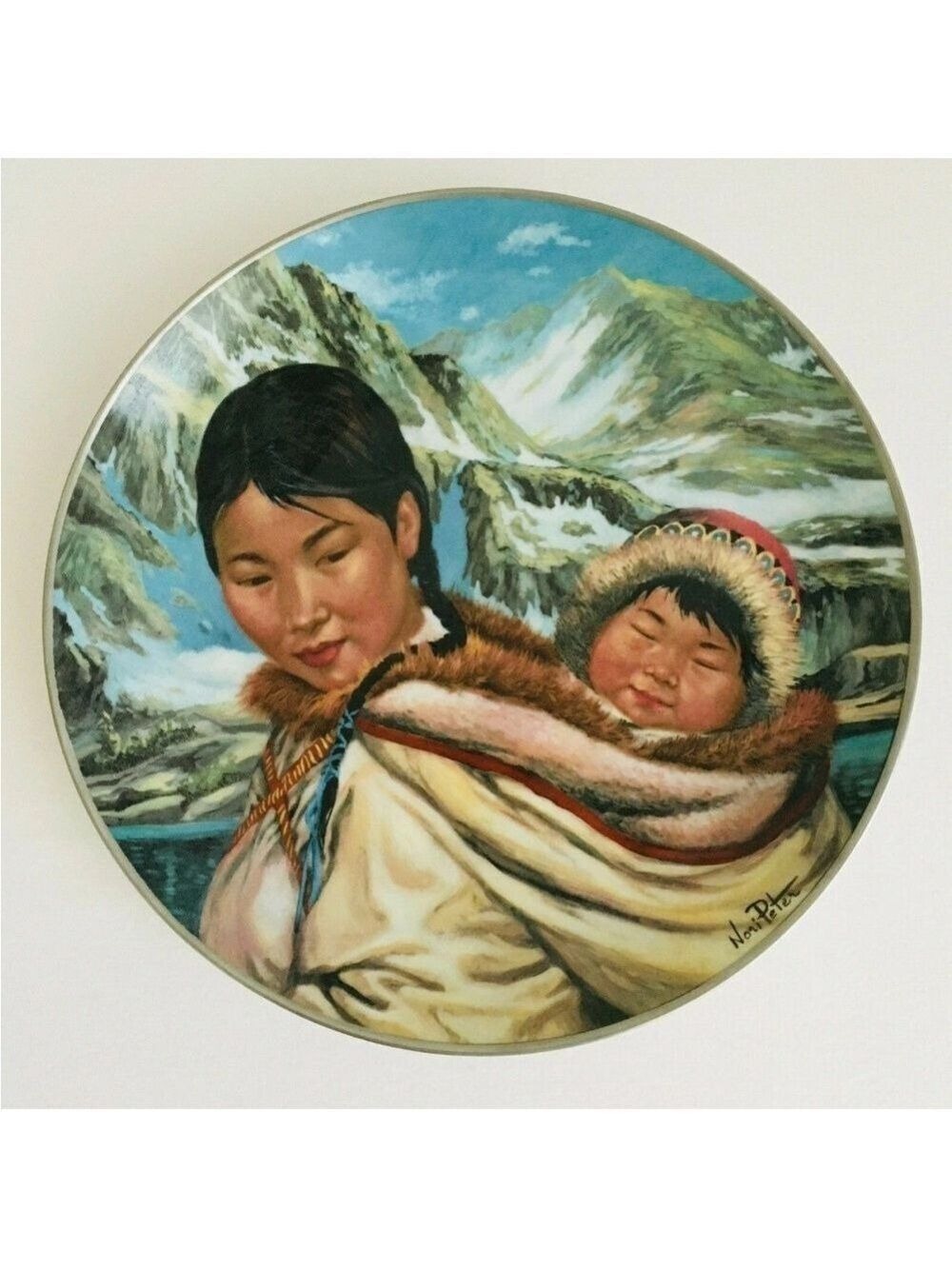 Kaiser Porcelain Plate NORI PETER "Northern Lullaby" ARTIST SIGNED Limited Ed.